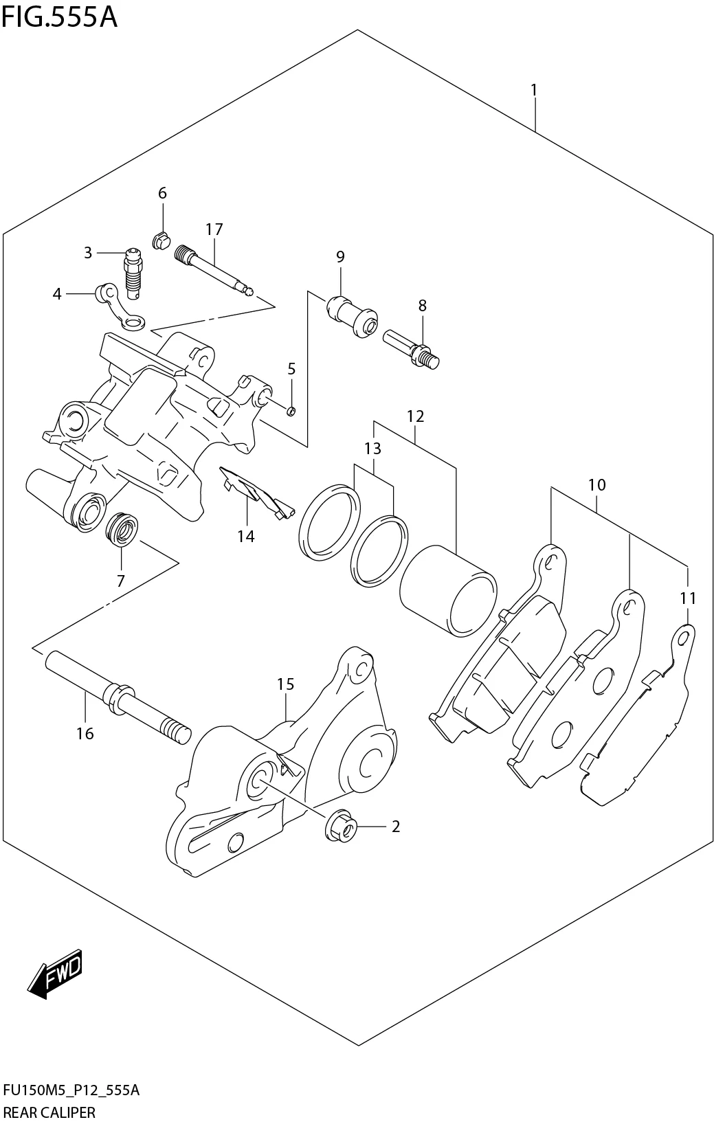 FIG. 555A REAR CALIPER