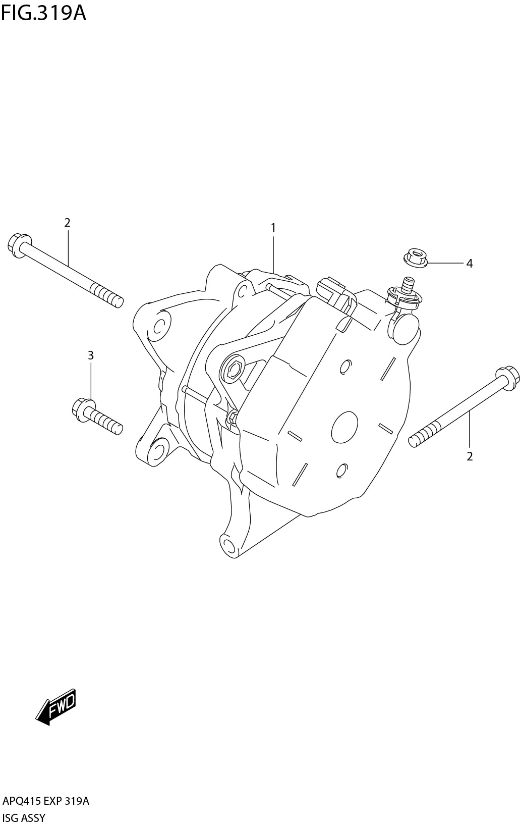 FIG.319A2-C-9 ISG ASSY (K15C)