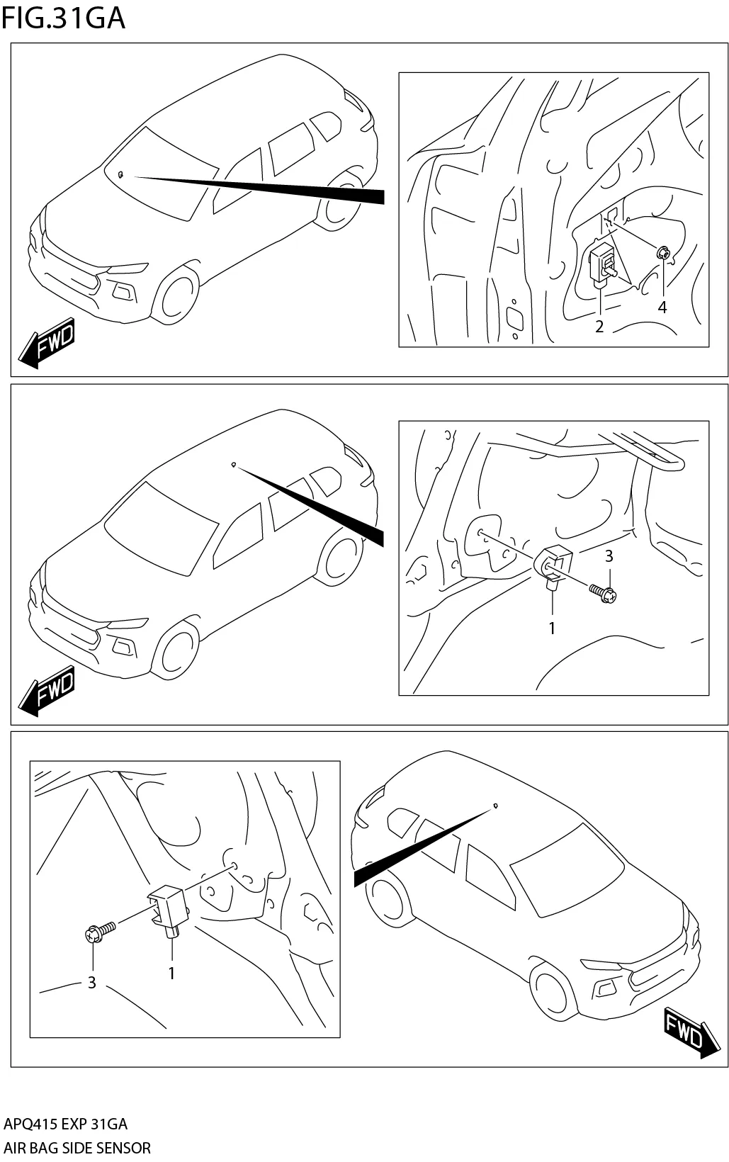 FIG.31GA2-C-12AIR BAG SIDE SENSOR