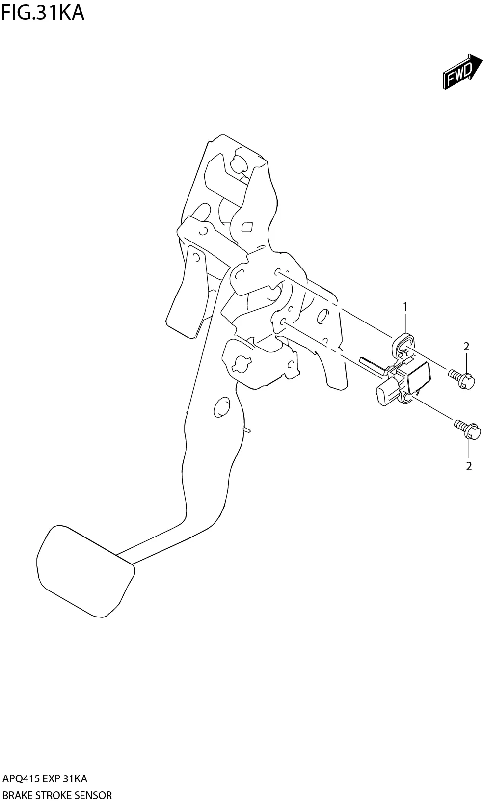 FIG.31KA2-D-2 BRAKE STROKE SENSOR (K15C)