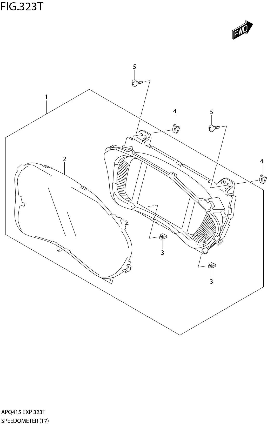 FIG.323T2-F-3 SPEEDOMETER (K15C:6AT:RHD:TYPE 4)