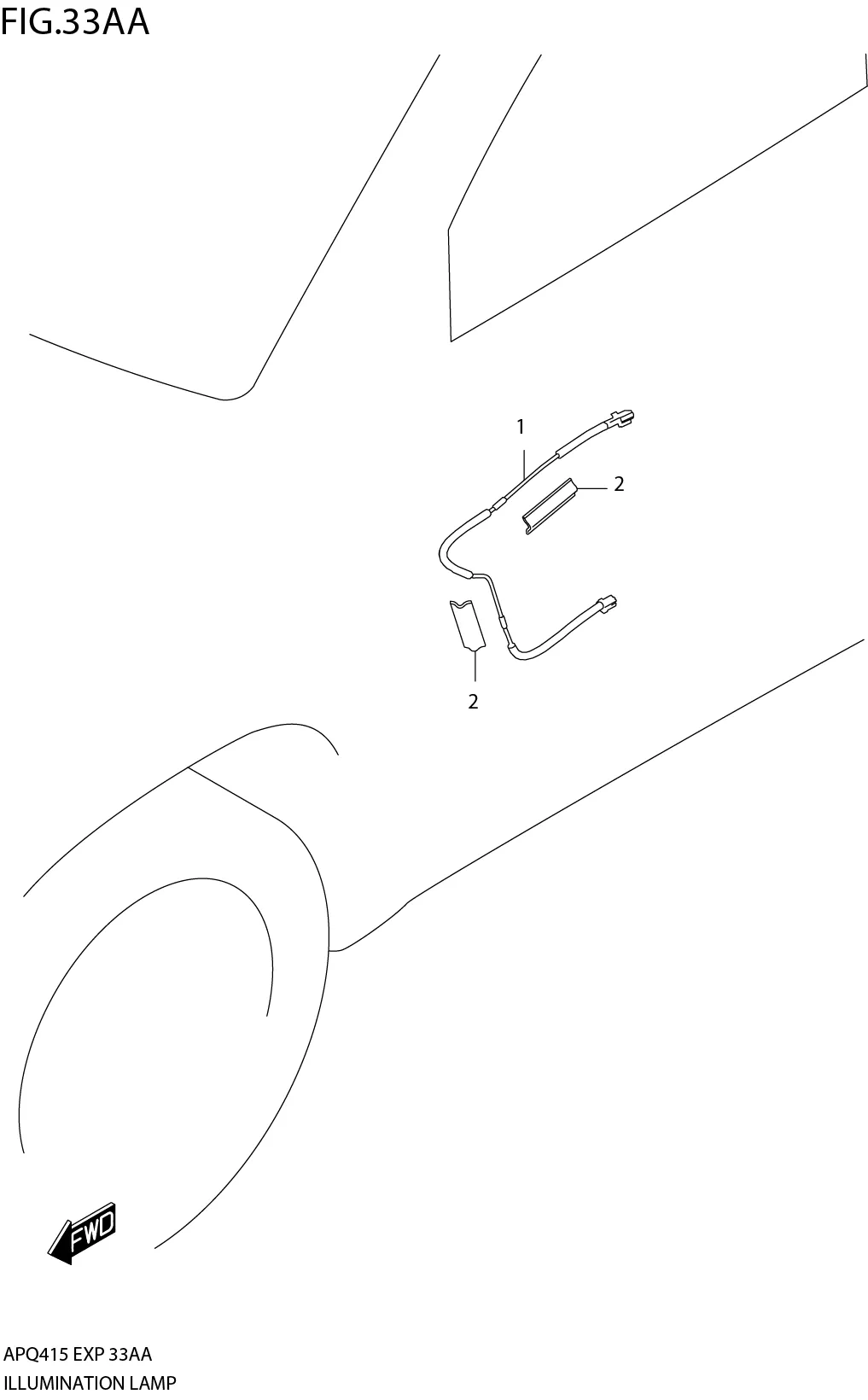 FIG.33AA2-F-10ILLUMINATION LAMP (SEE NOTE)