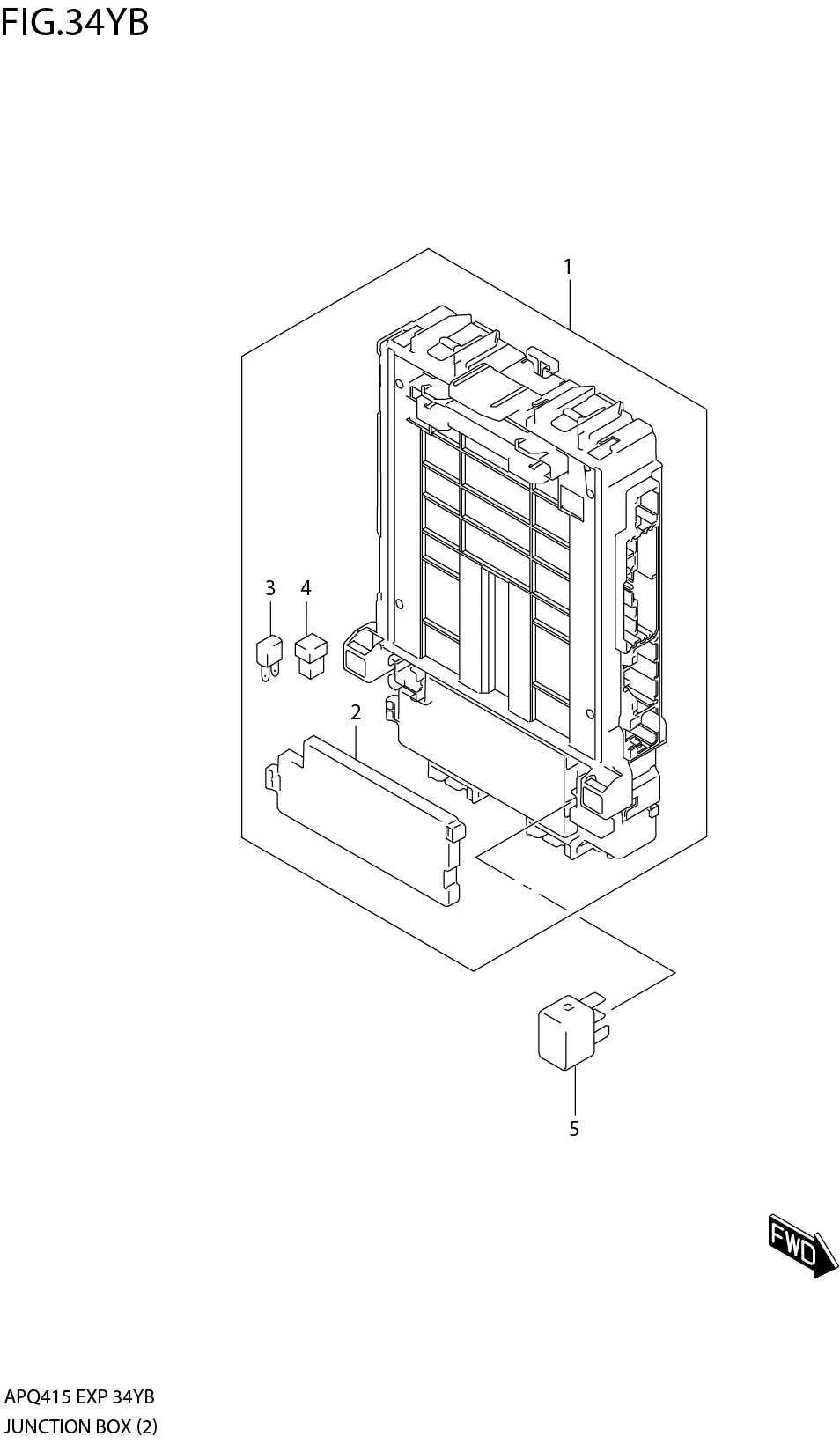FIG.34YB3-D-6 JUNCTION BOX (K15C)