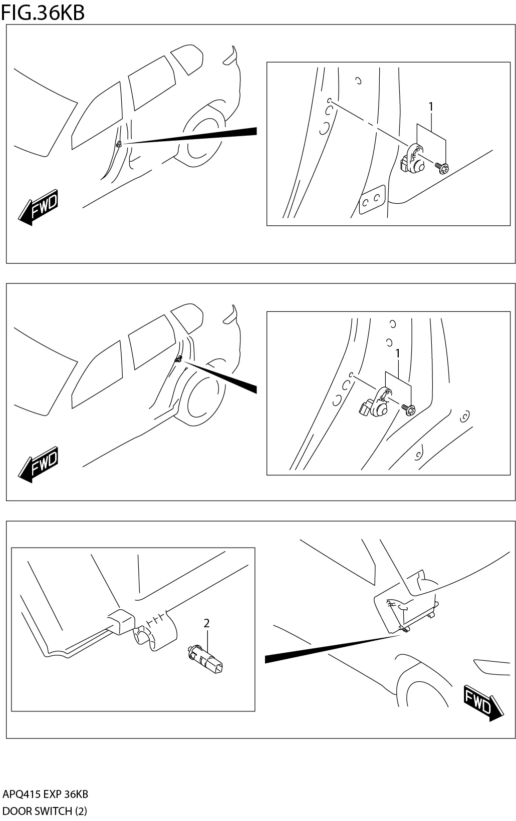 FIG.36KB3-F-10DOOR SWITCH (GLX)