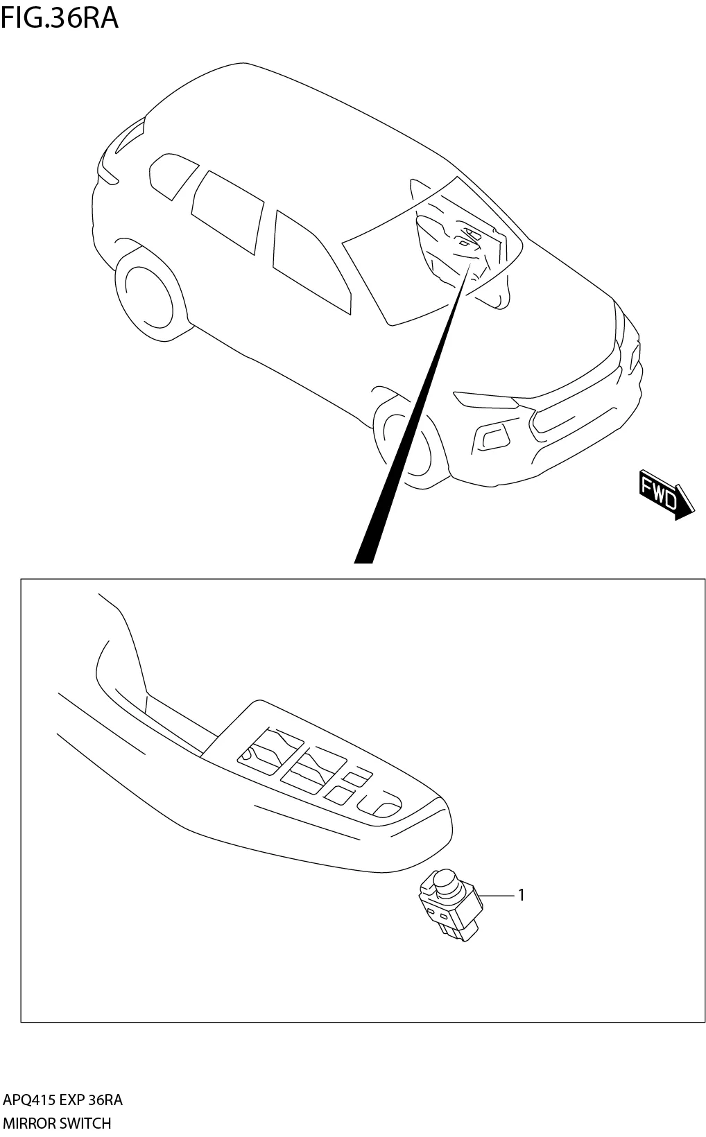 FIG.36RA3-G-6 MIRROR SWITCH
