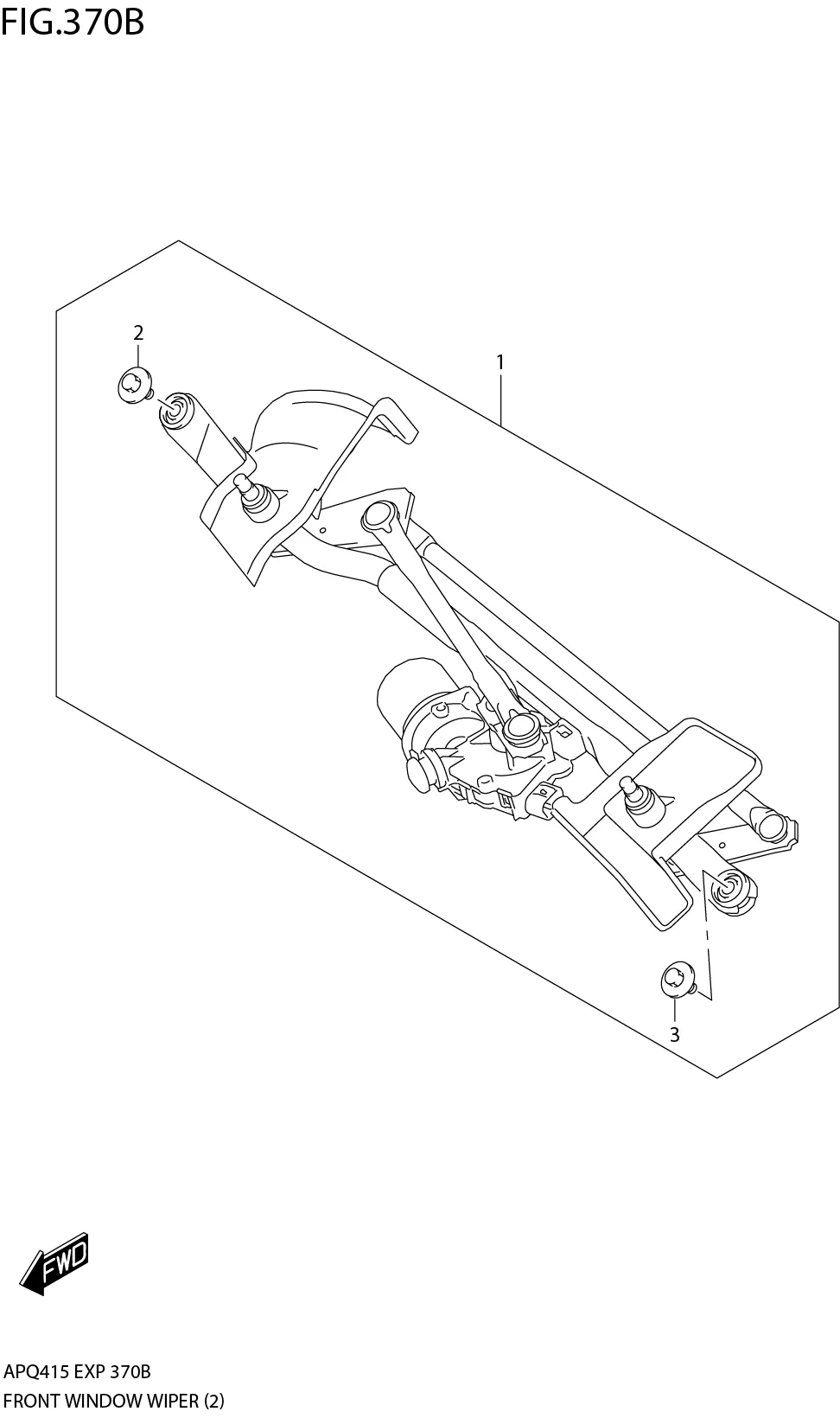 FIG.370B3-G-12FRONT WINDOW WIPER (RHD)