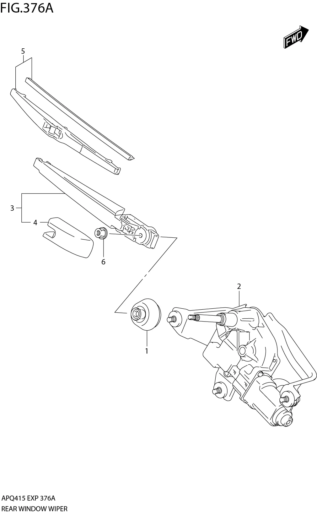 FIG.376A3-G-13REAR WINDOW WIPER