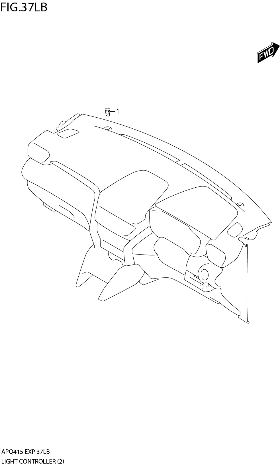 FIG.37LB3-H-7 LIGHT CONTROLLER (RHD)