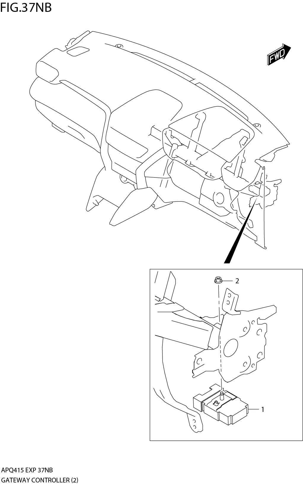 FIG.37NB3-J-6 GATEWAY CONTROLLER (RHD)