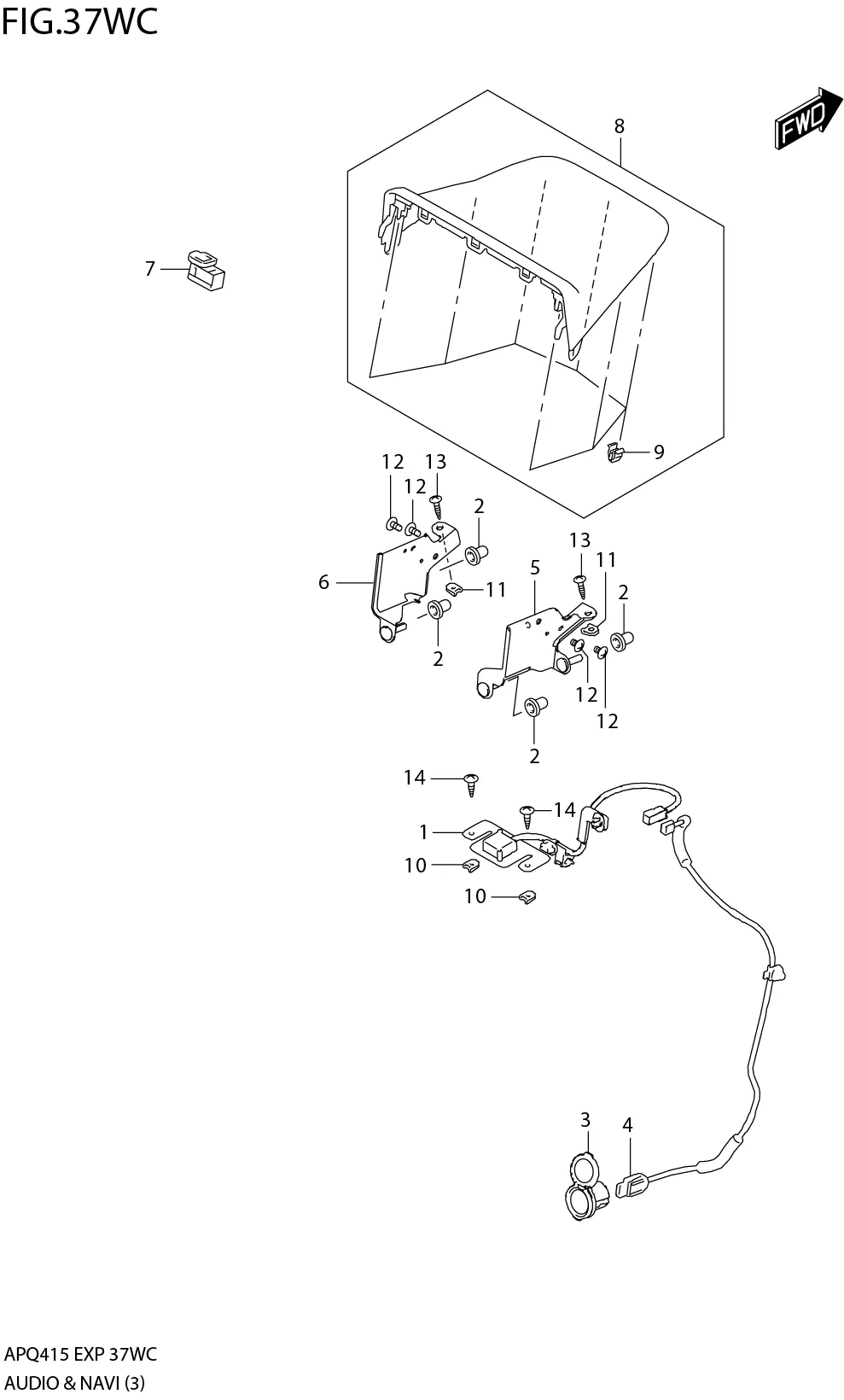 FIG.37WC3-K-9 AUDIO & NAVI (SEE NOTE)