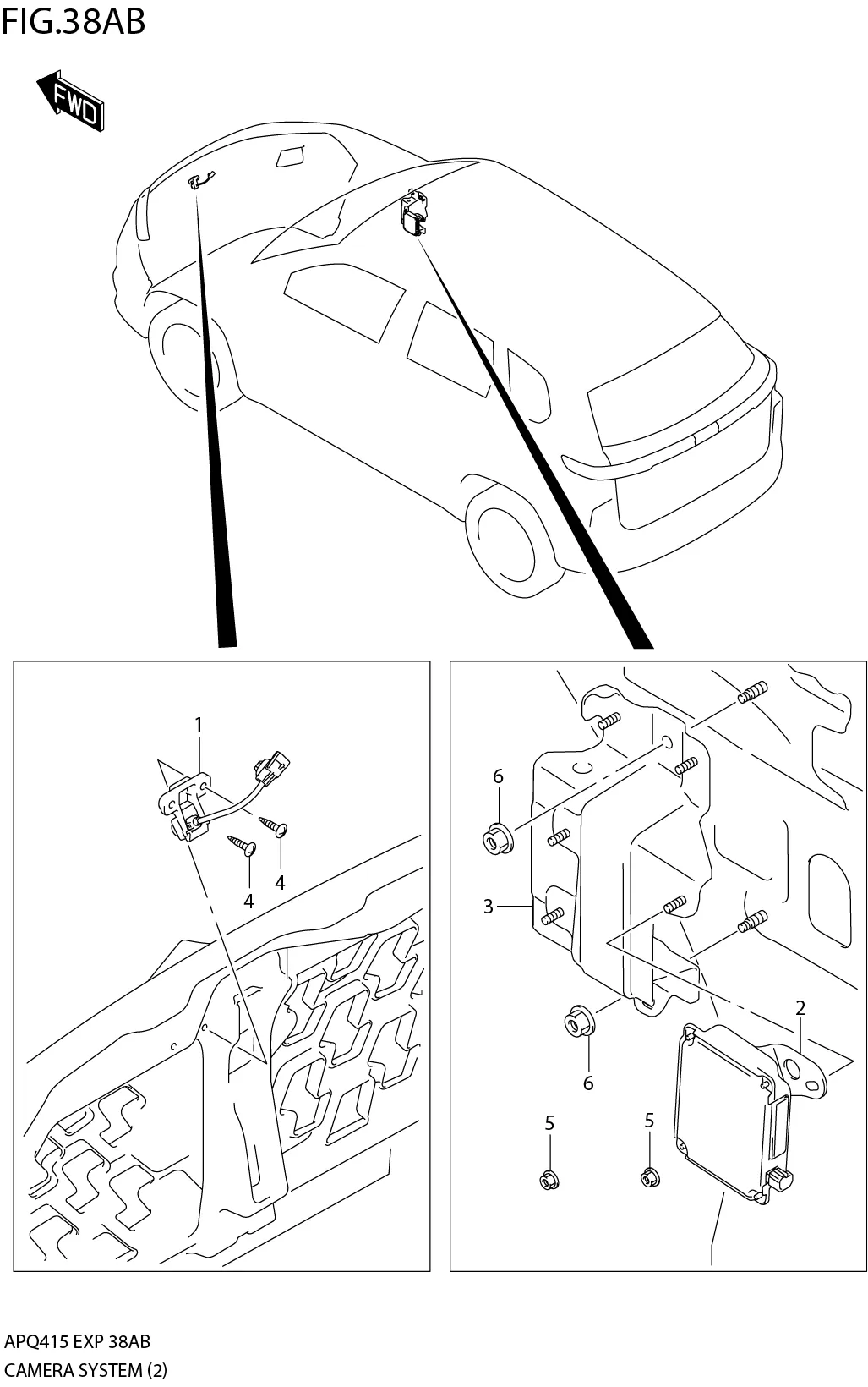 FIG.38AB3-K-13CAMERA SYSTEM (W/FRONT CAMERA:N/ECALL)