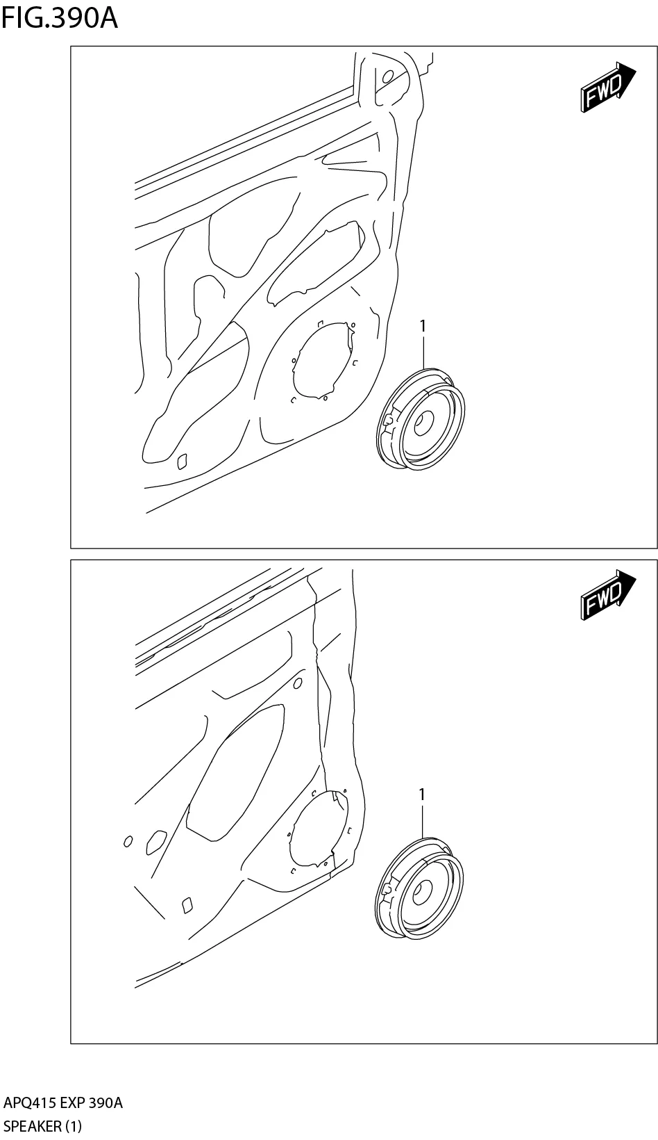 FIG.390A3-L-6 SPEAKER (N/TWEETER)