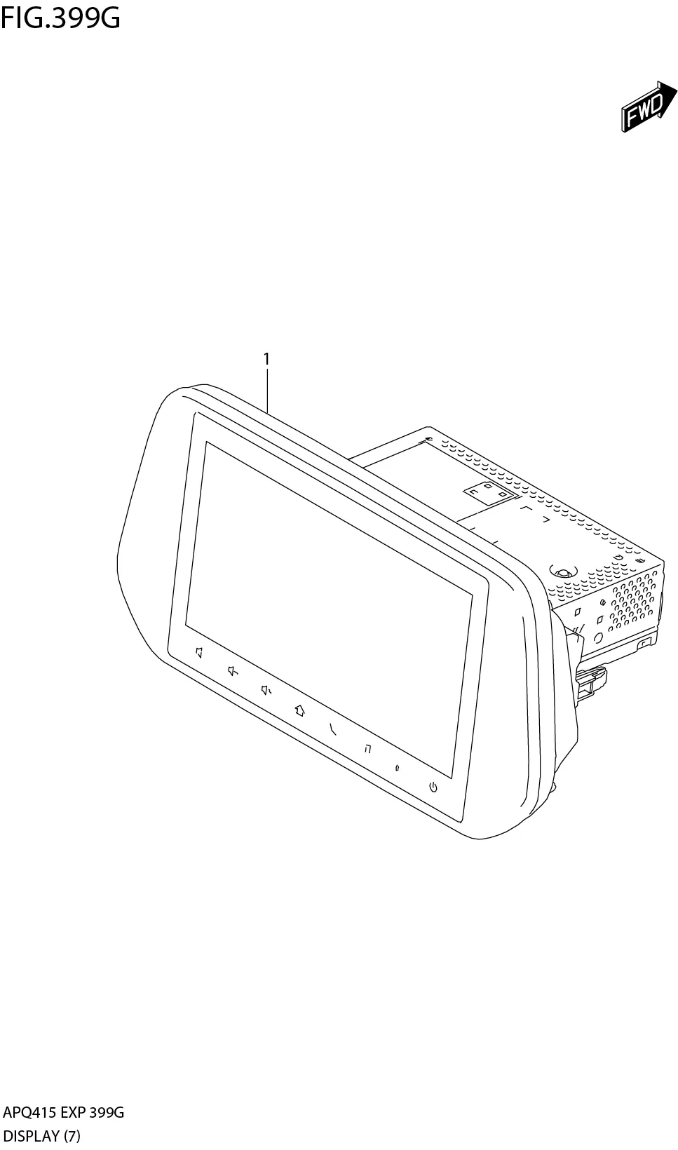FIG.399G4-B-7 DISPLAY (W/TUNER:(E12;E80):TYPE 4)