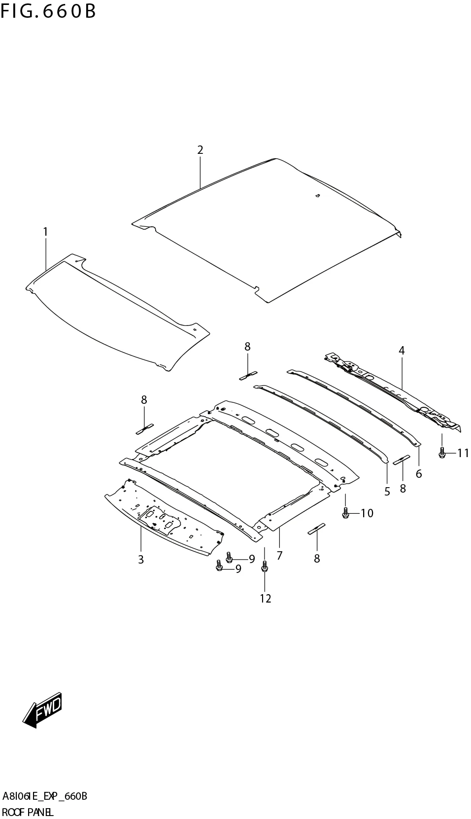 FIG. 660B ROOF PANEL (W_SUN_RF)