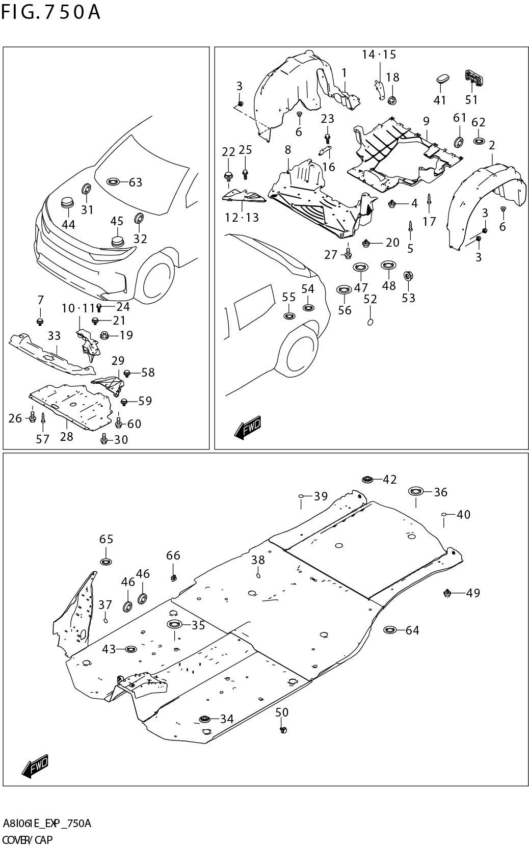 FIG. 750A COVER/CAP