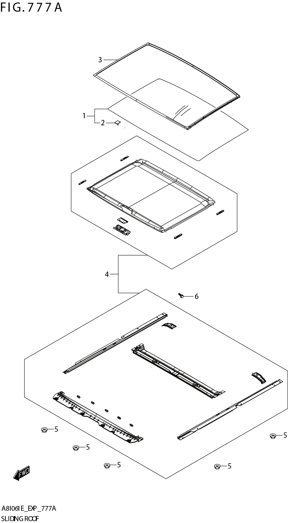 FIG. 777A SLIDING ROOF(W_SUN_RF)