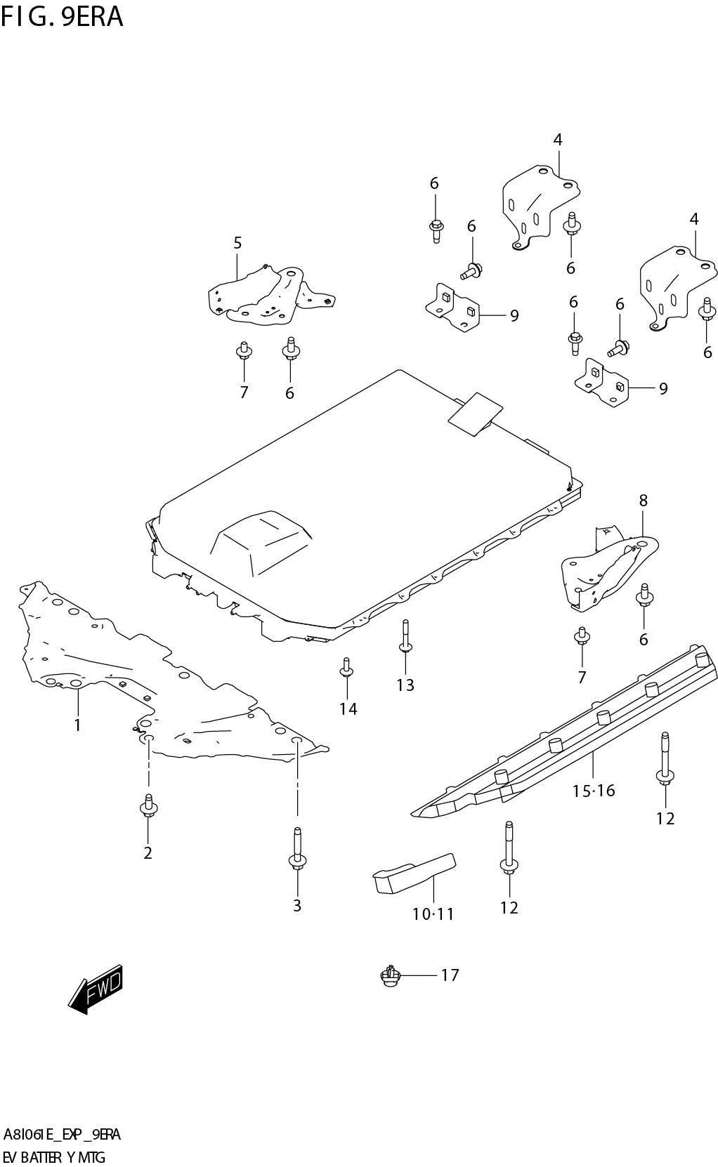 FIG. 9ERA EV BATTERY MTG