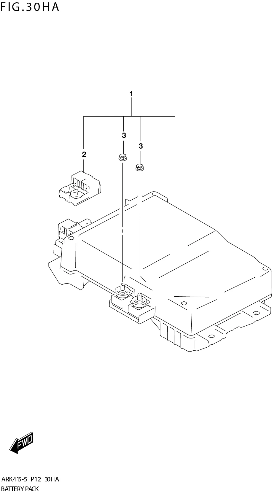 FIG. 30HA BATTERY PACK (W_EASS:ERTIGA)