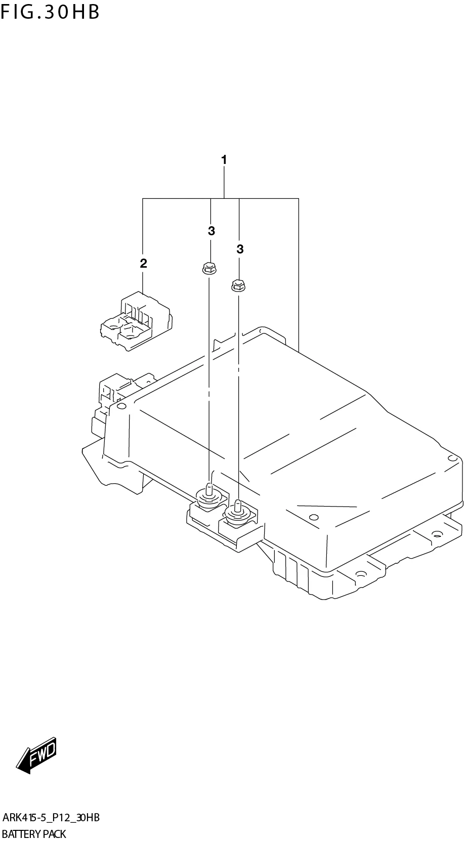 FIG. 30HB BATTERY PACK (W_EASS:(ERTIGA,XL7))