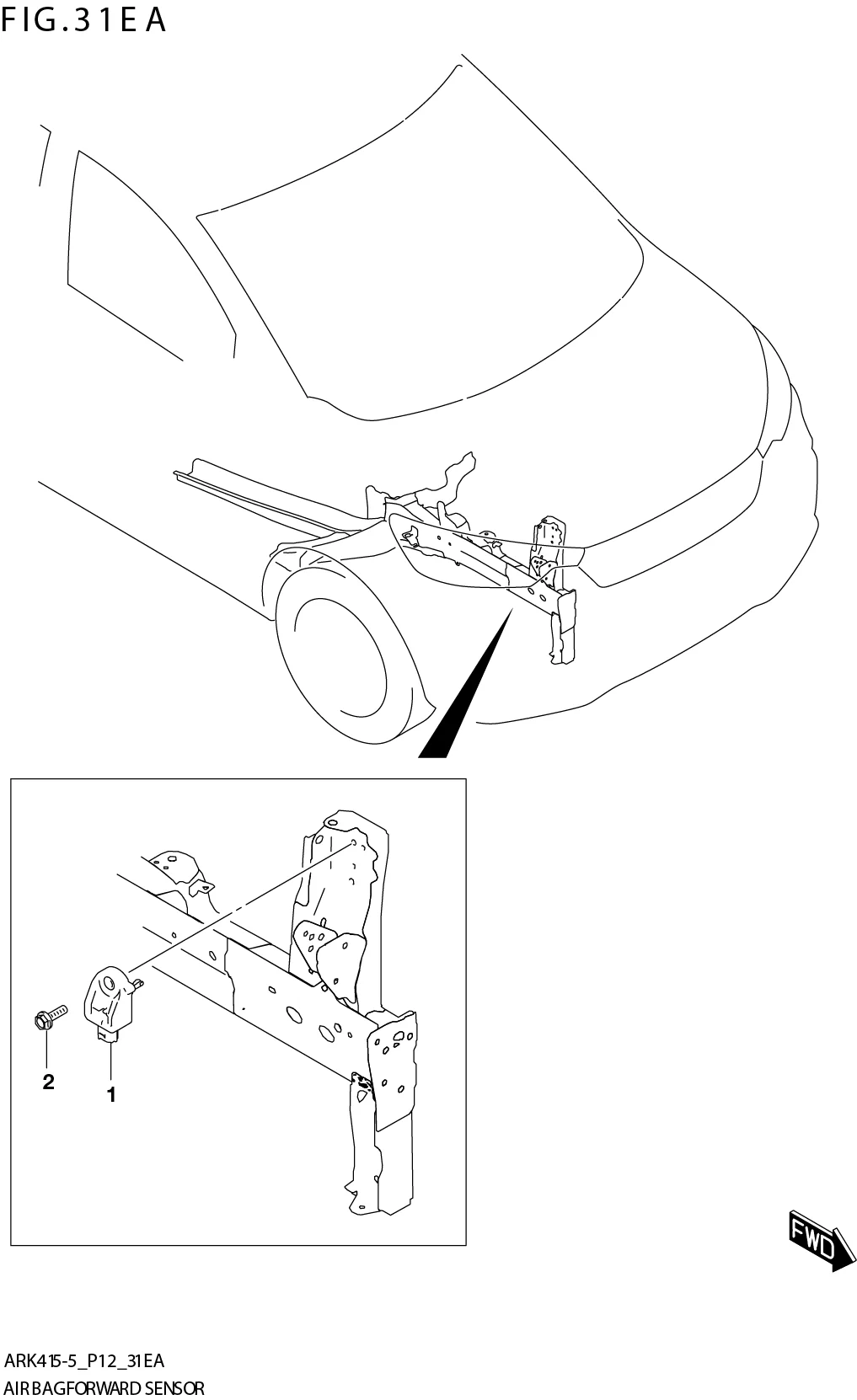 FIG. 31EA AIR BAG FORWARD SENSOR