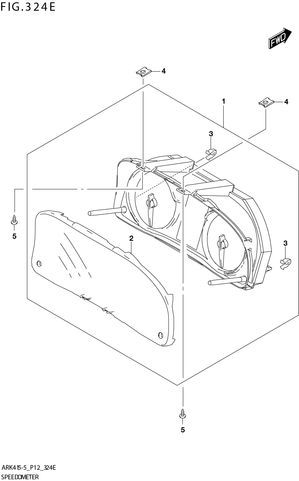 FIG. 324E SPEEDOMETER (5MT:W_EASS:XL7)
