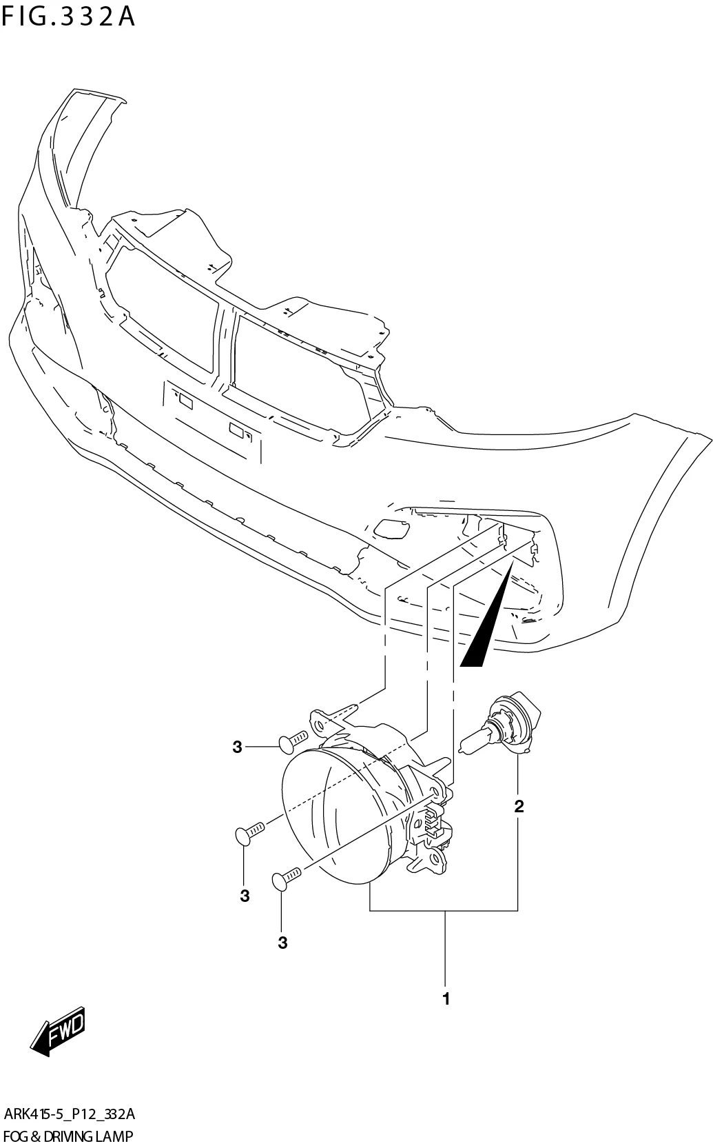 FIG. 332A FOG & DRIVING LAMP (GL,GX,SS)