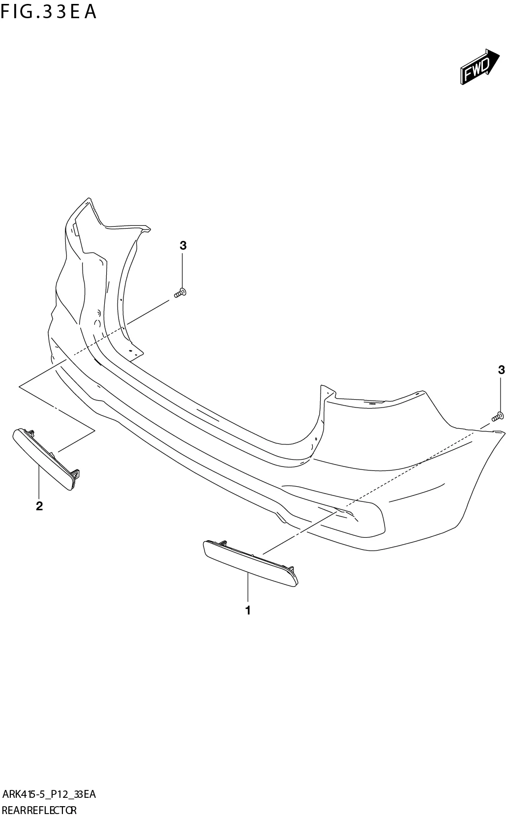 FIG. 33EA REAR REFLECTOR (ERTIGA)