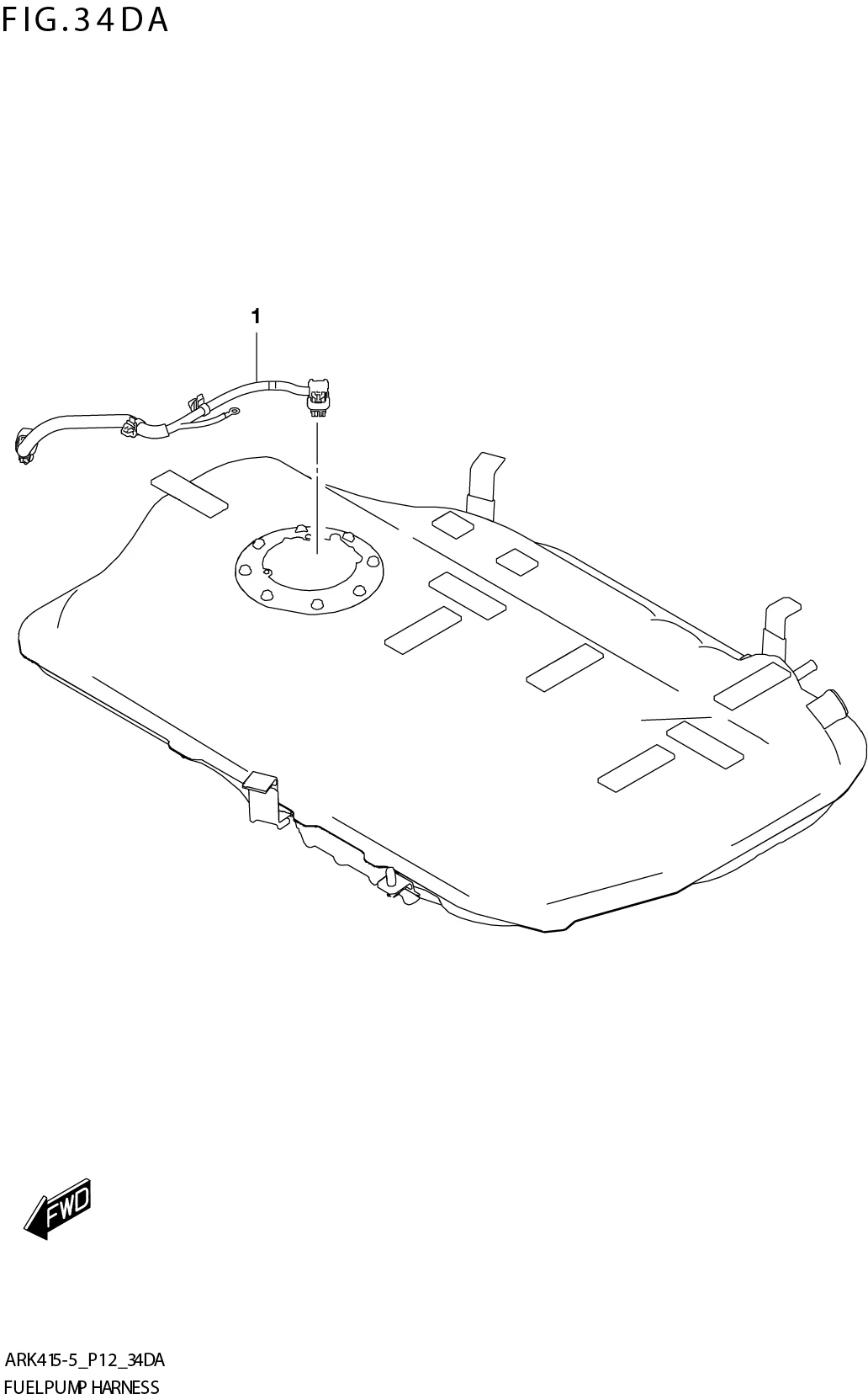 FIG. 34DA FUEL PUMP HARNESS