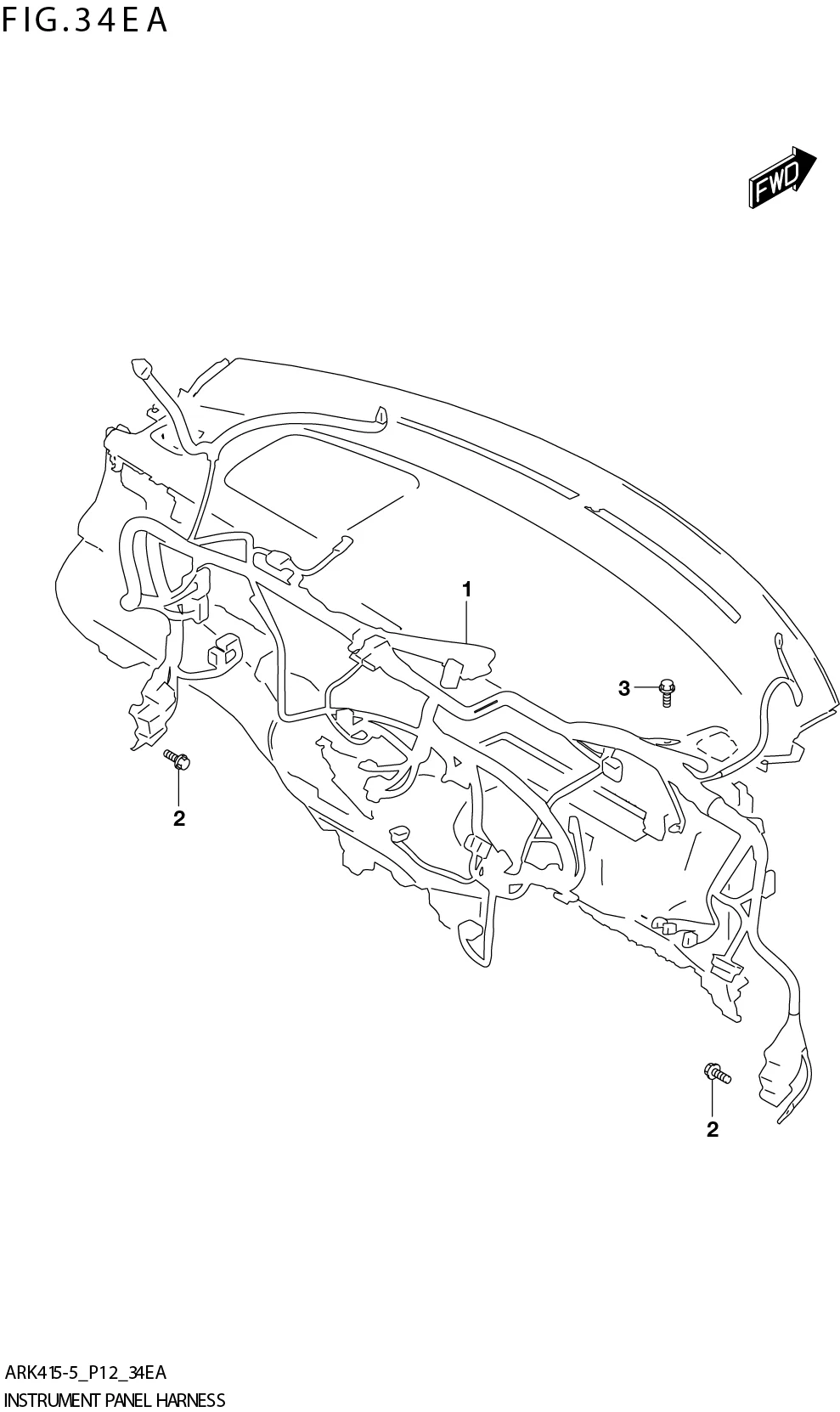 FIG. 34EA INSTRUMENT PANEL HARNESS (GA:N_EASS:ERTIGA)
