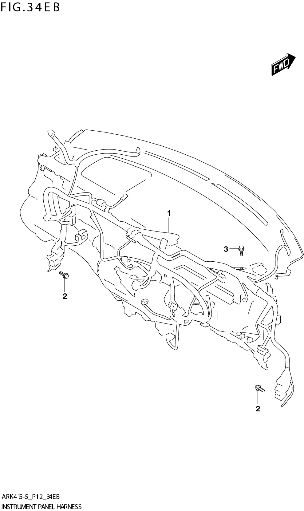 FIG. 34EB INSTRUMENT PANEL HARNESS (GL:N_EASS:ERTIGA)