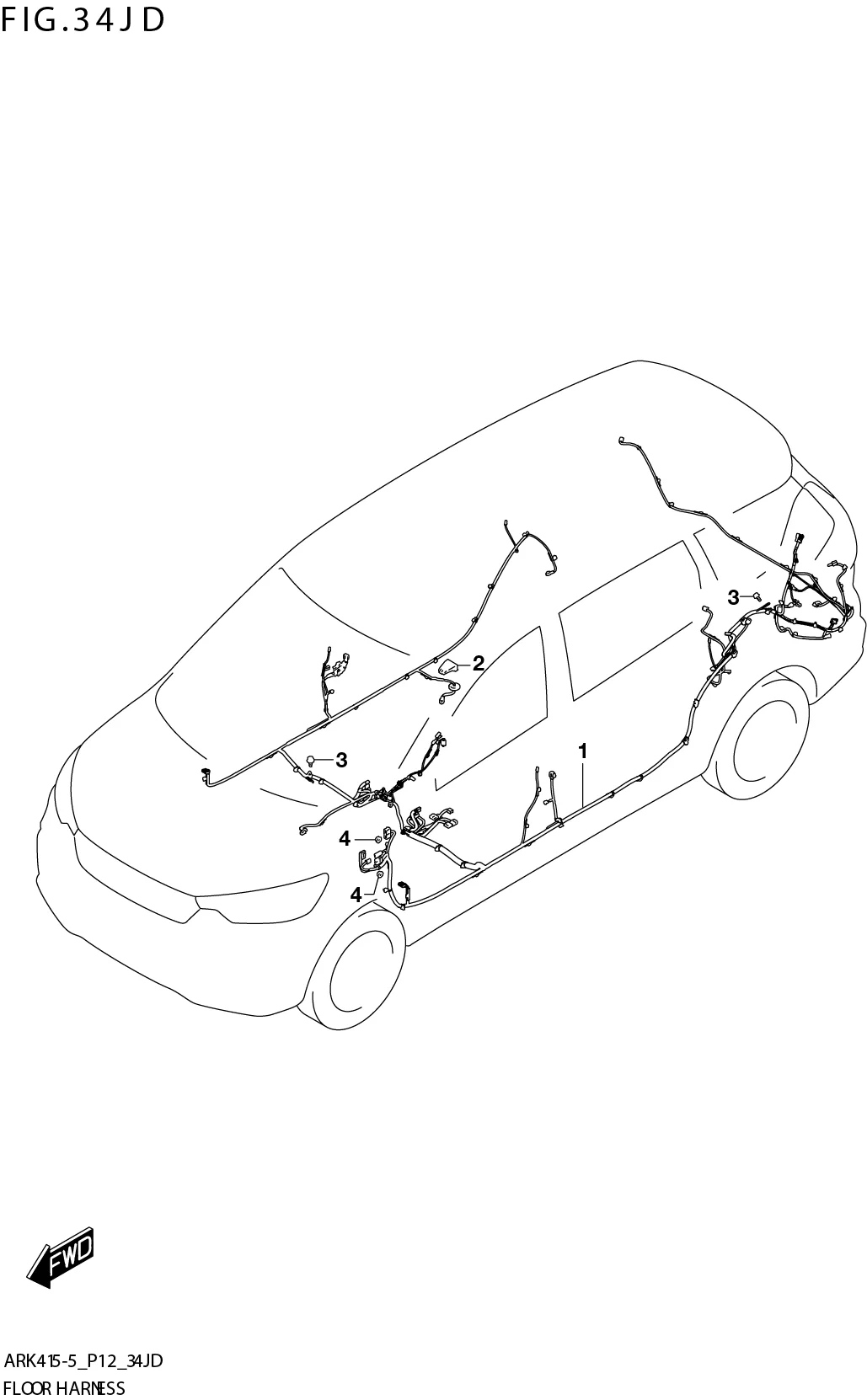 FIG. 34JD FLOOR HARNESS (W_EASS:XL7)