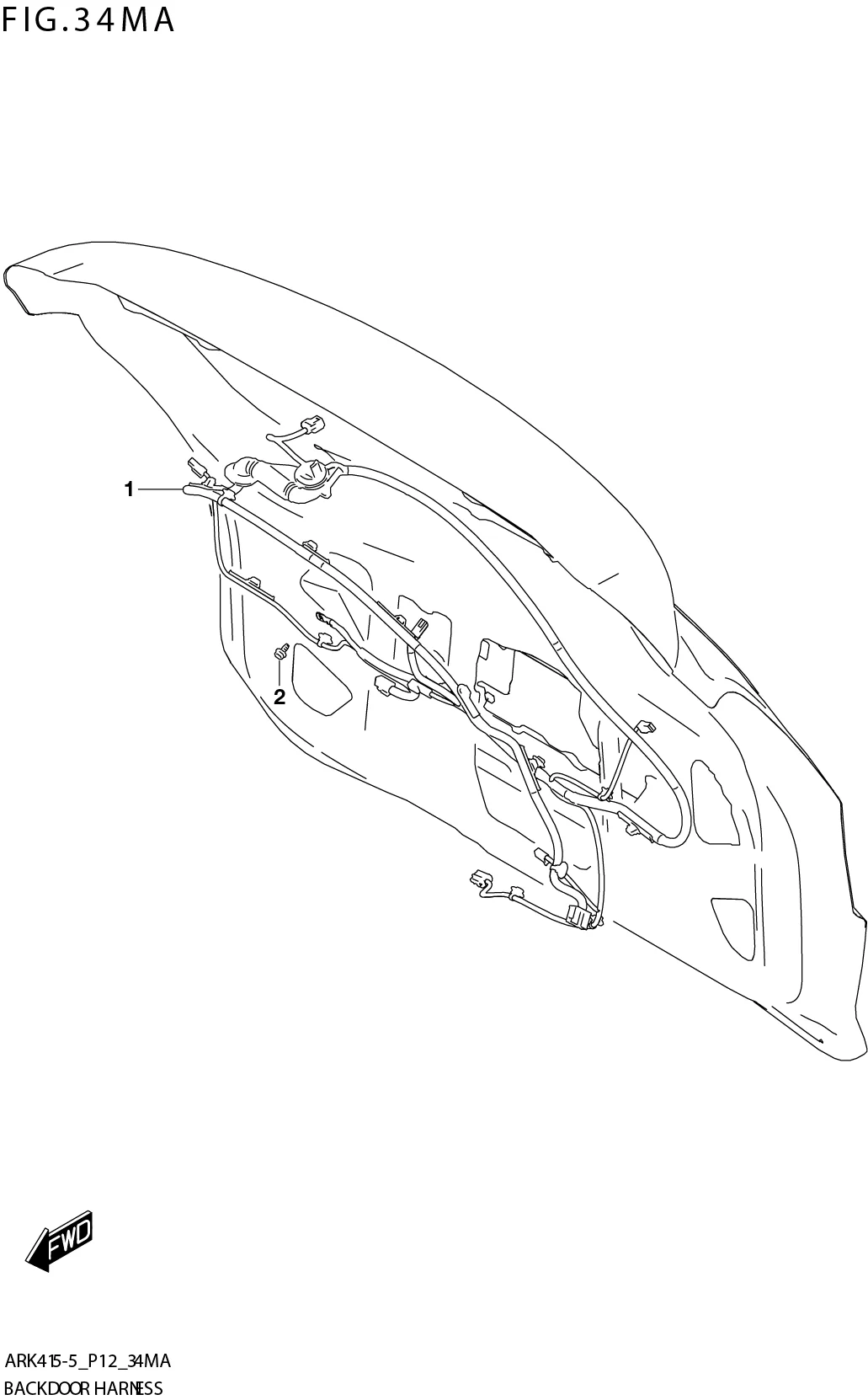 FIG. 34MA BACK DOOR HARNESS (N_EASS:ERTIGA)