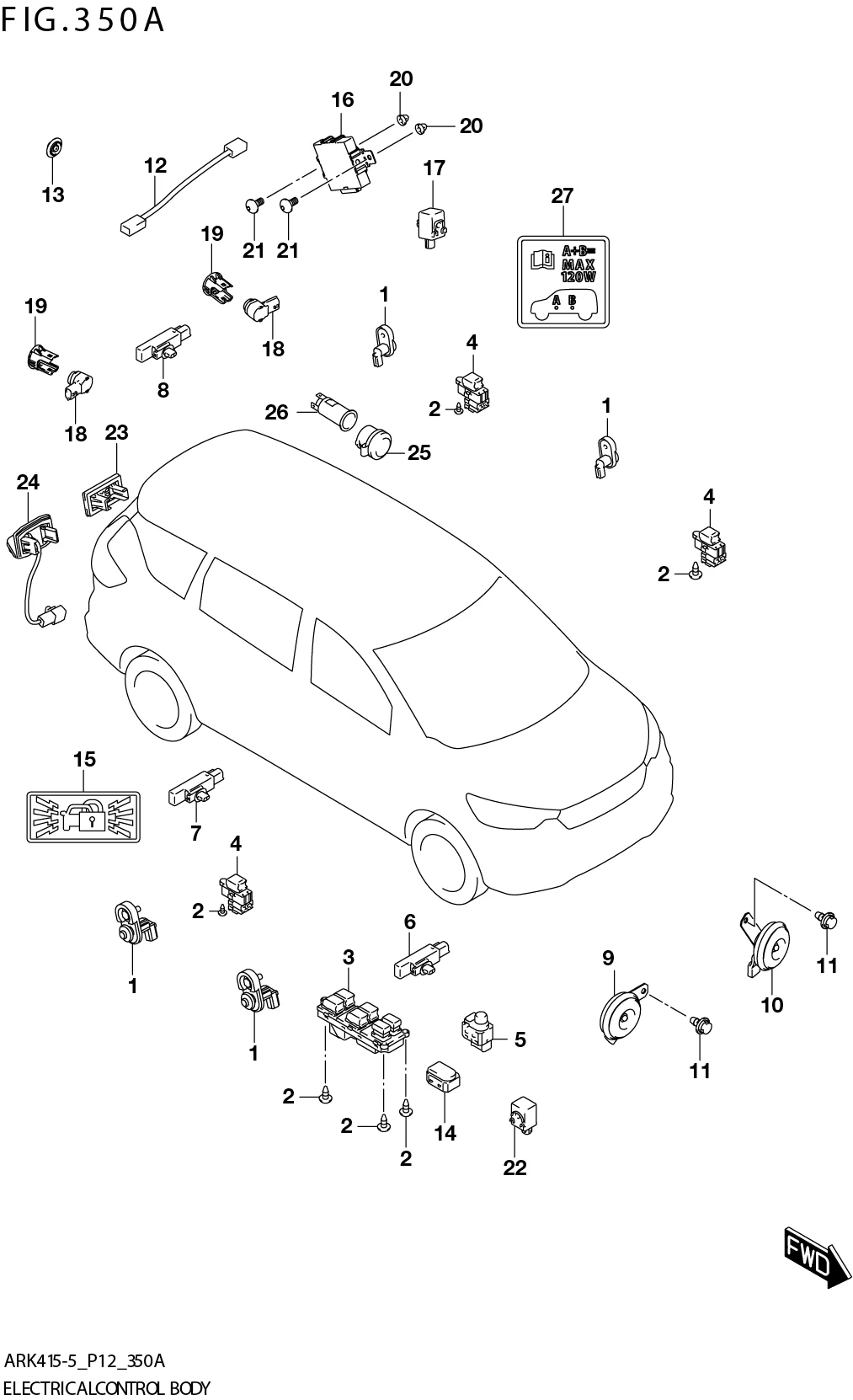 FIG. 350A ELECTRICAL CONTROL BODY