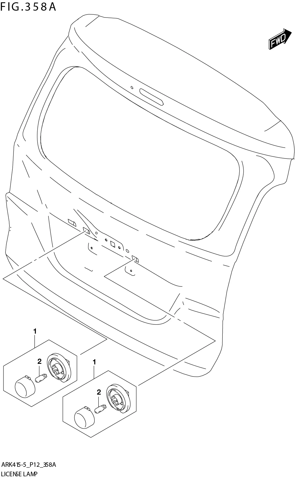 FIG. 358A LICENSE LAMP