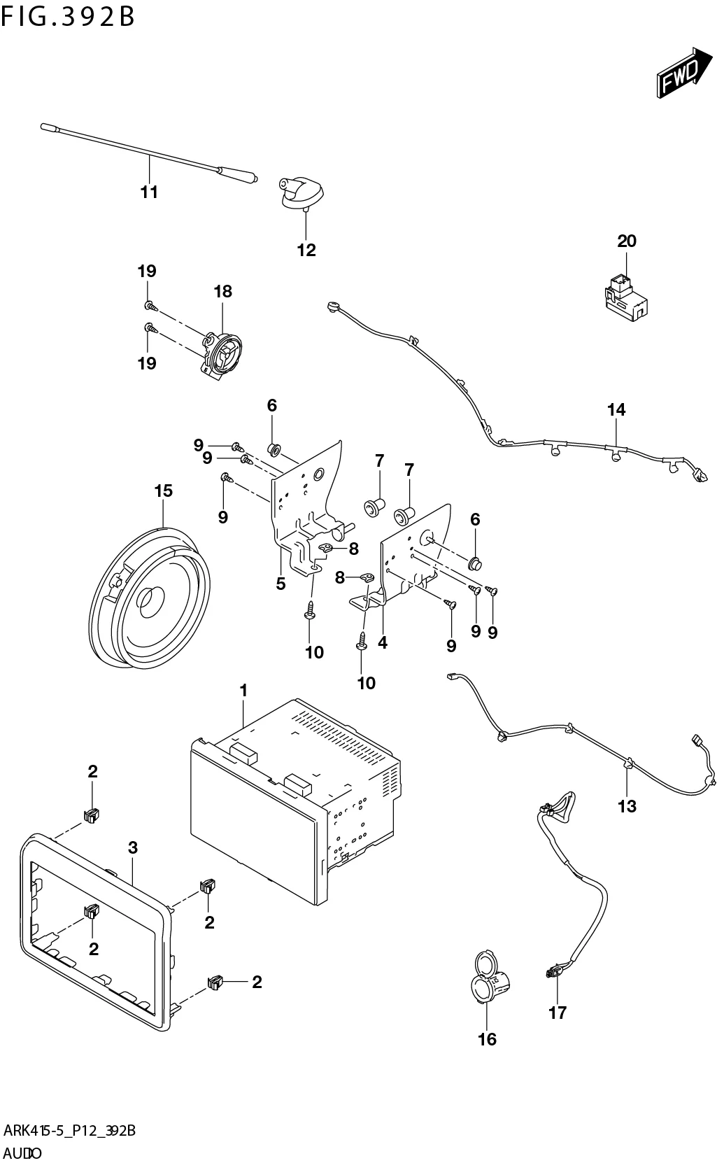 FIG. 392B AUDIO (W_TUNER)