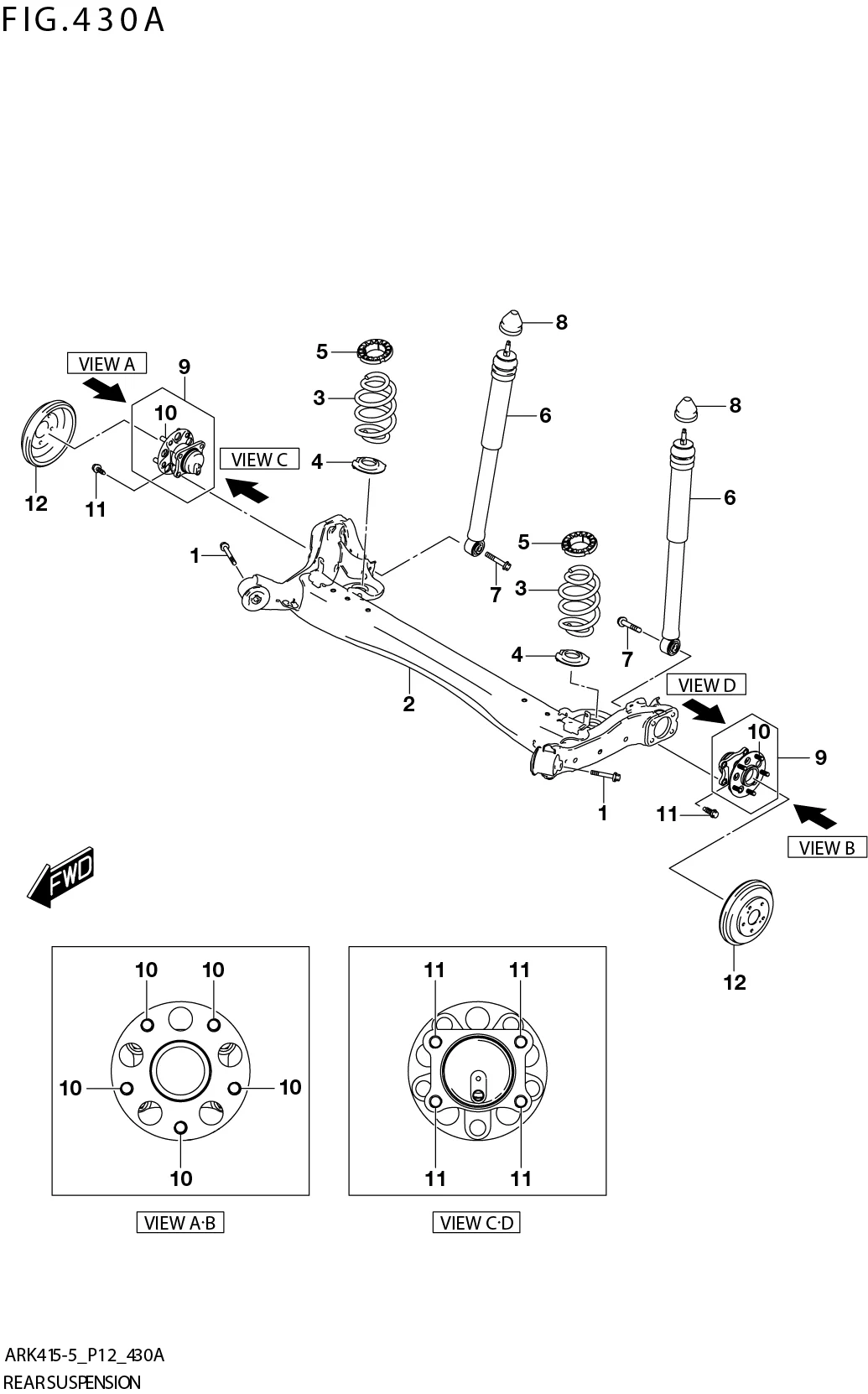 FIG. 430A REAR SUSPENSION