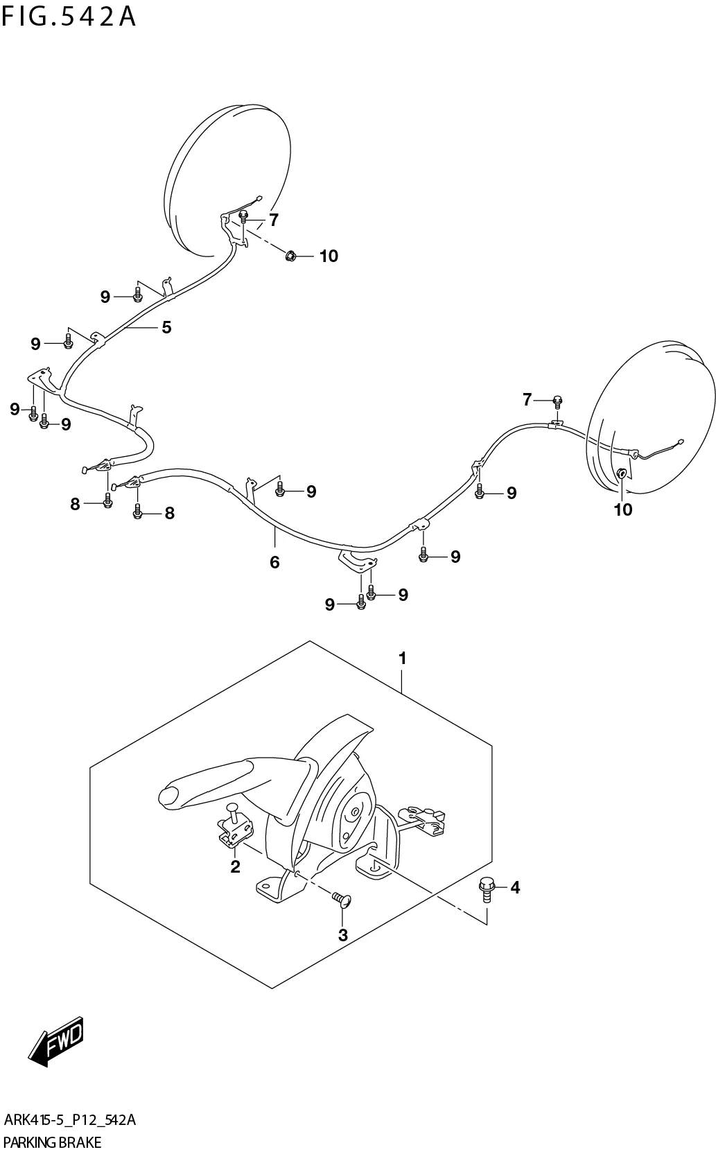 FIG. 542A PARKING BRAKE
