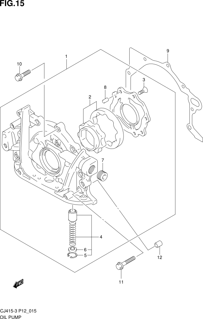 FIG.15 OIL PUMP