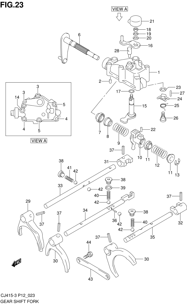 FIG.23 GEAR SHIFT FORK