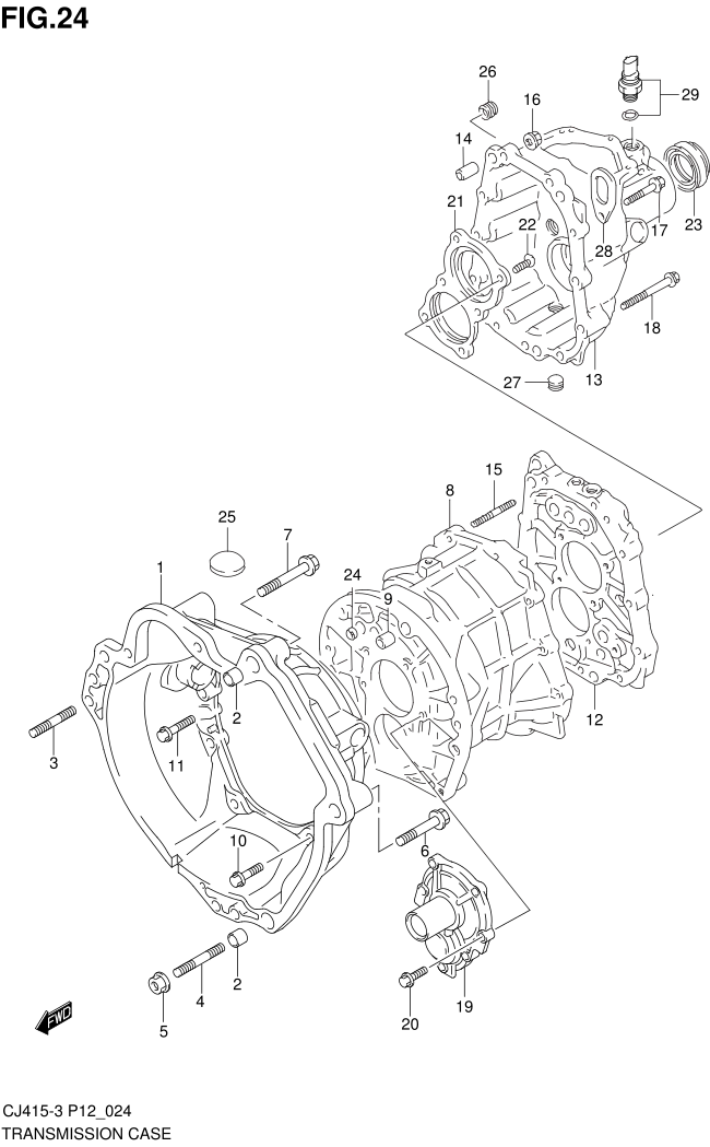 FIG.24 TRANSMISSION CASE