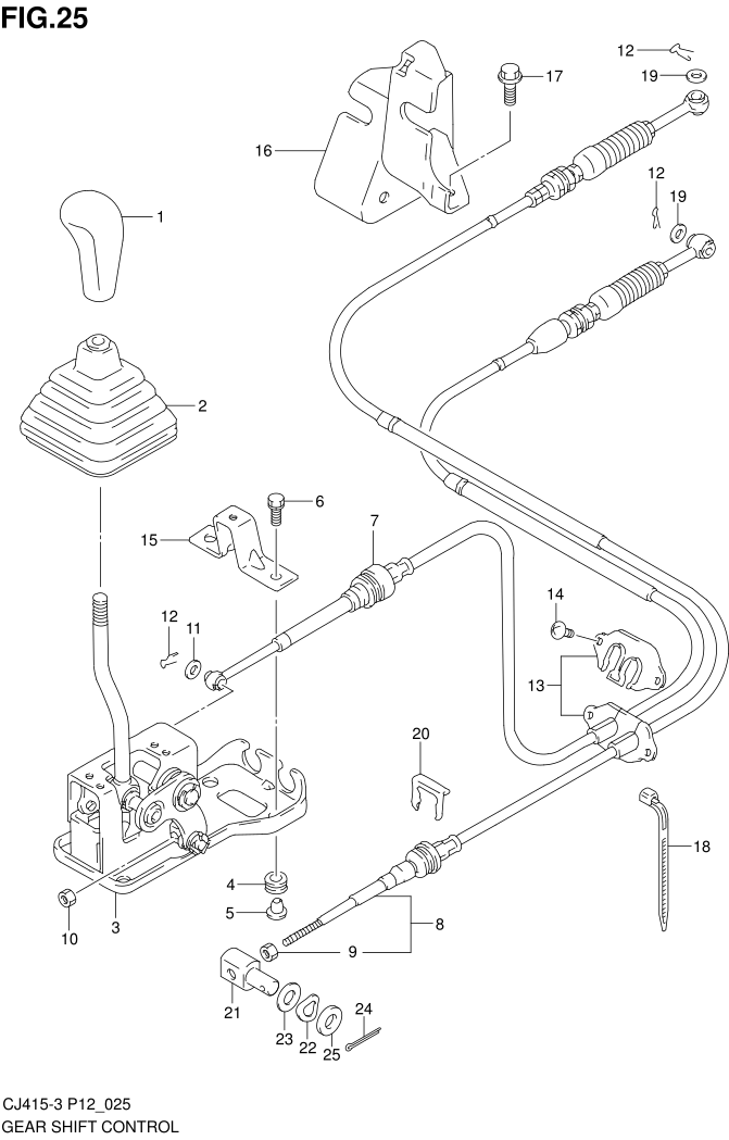 FIG.25 GEAR SHIFT CONTROL