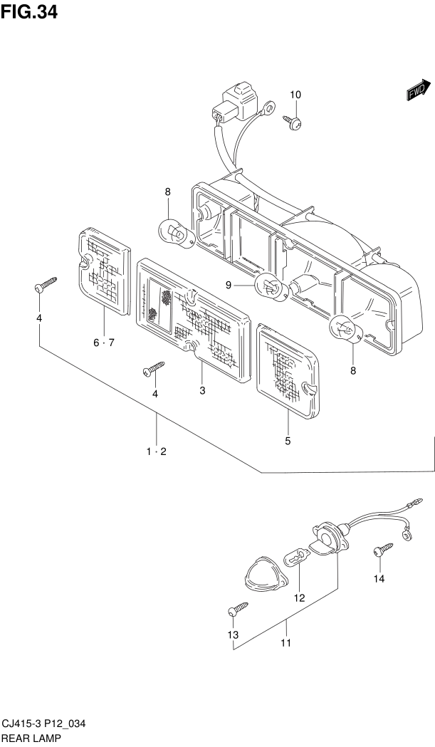 FIG.34 REAR LAMP