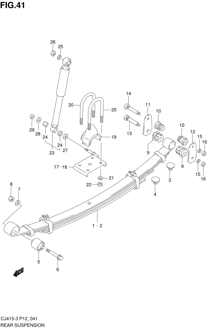 FIG.41 REAR SUSPENSION