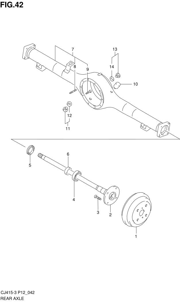 FIG.42 REAR AXLE