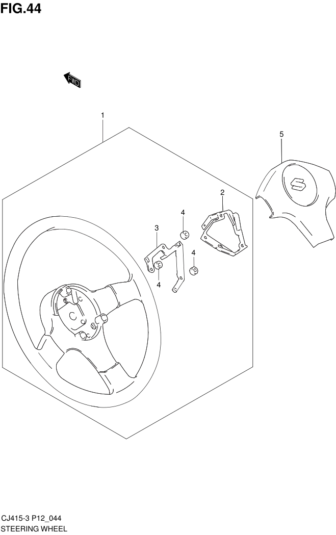 FIG.44 STEERING WHEEL
