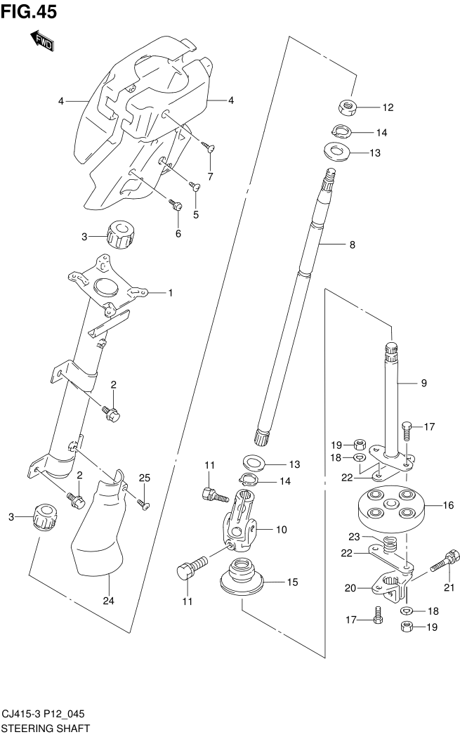 FIG.45 STEERING SHAFT