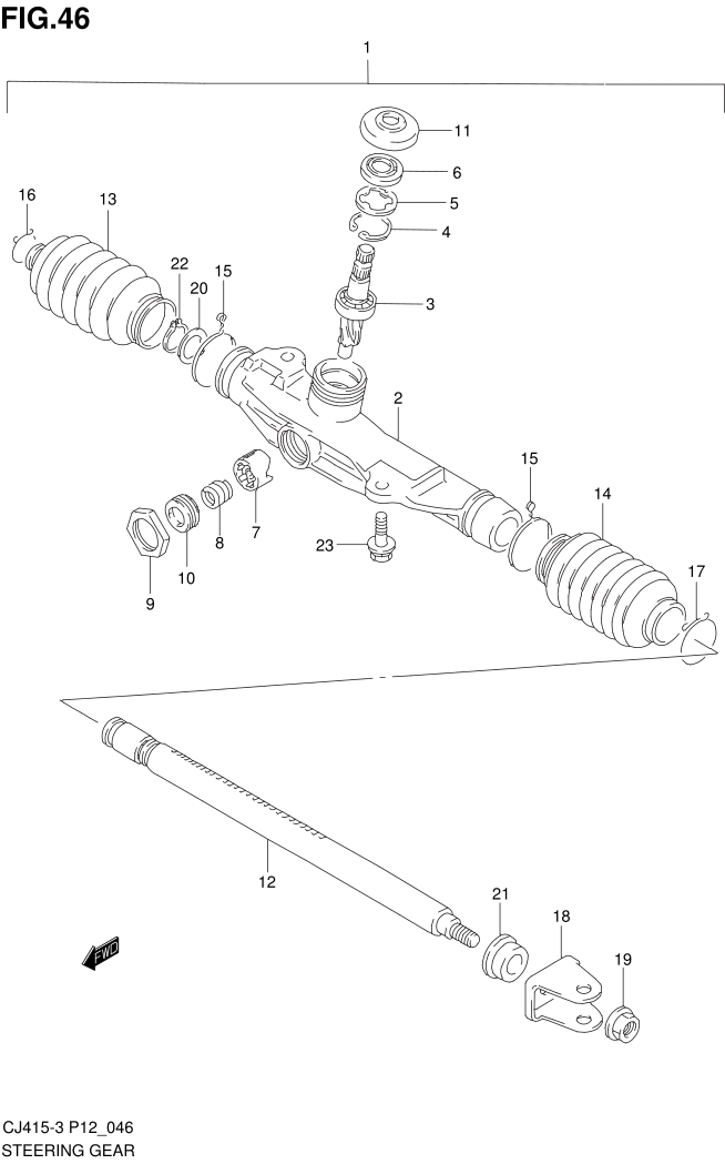 FIG.46 STEERING GEAR