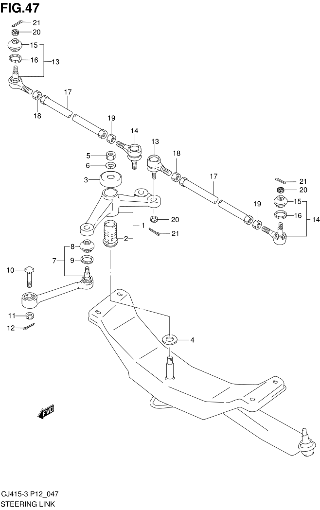 FIG.47 STEERING LINK