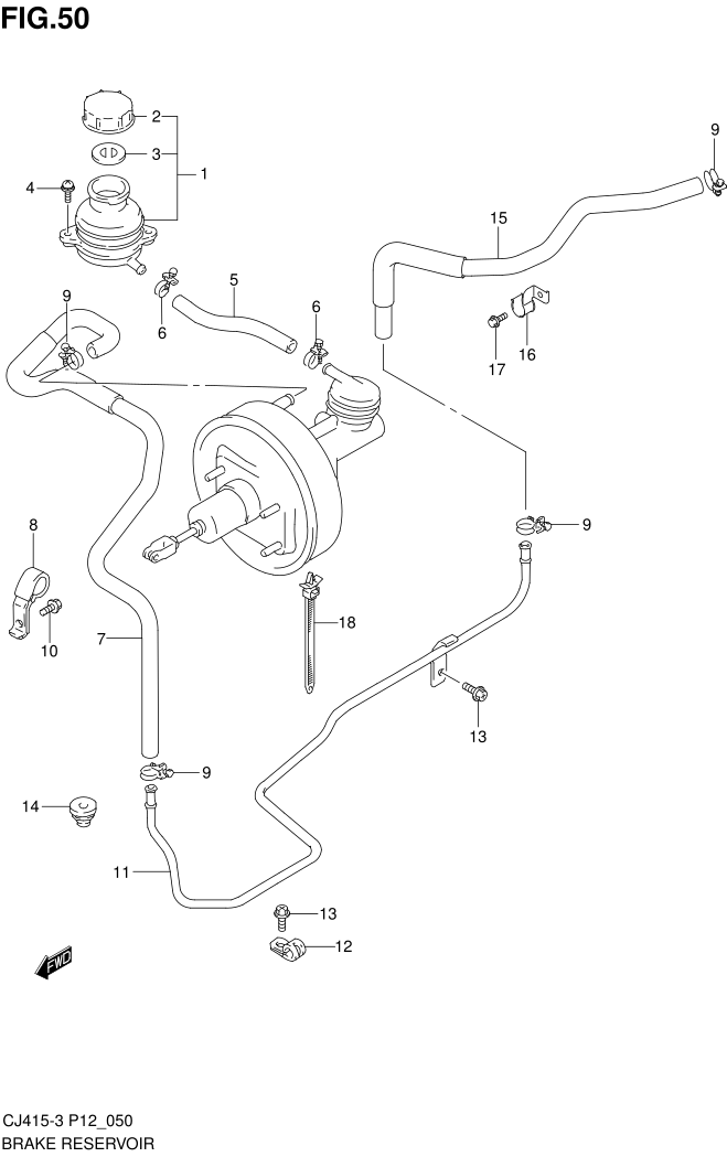 FIG.50 BRAKE RESERVOIR