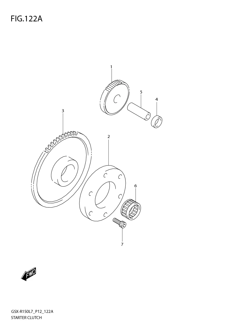 FIG.122A STARTER CLUTCH